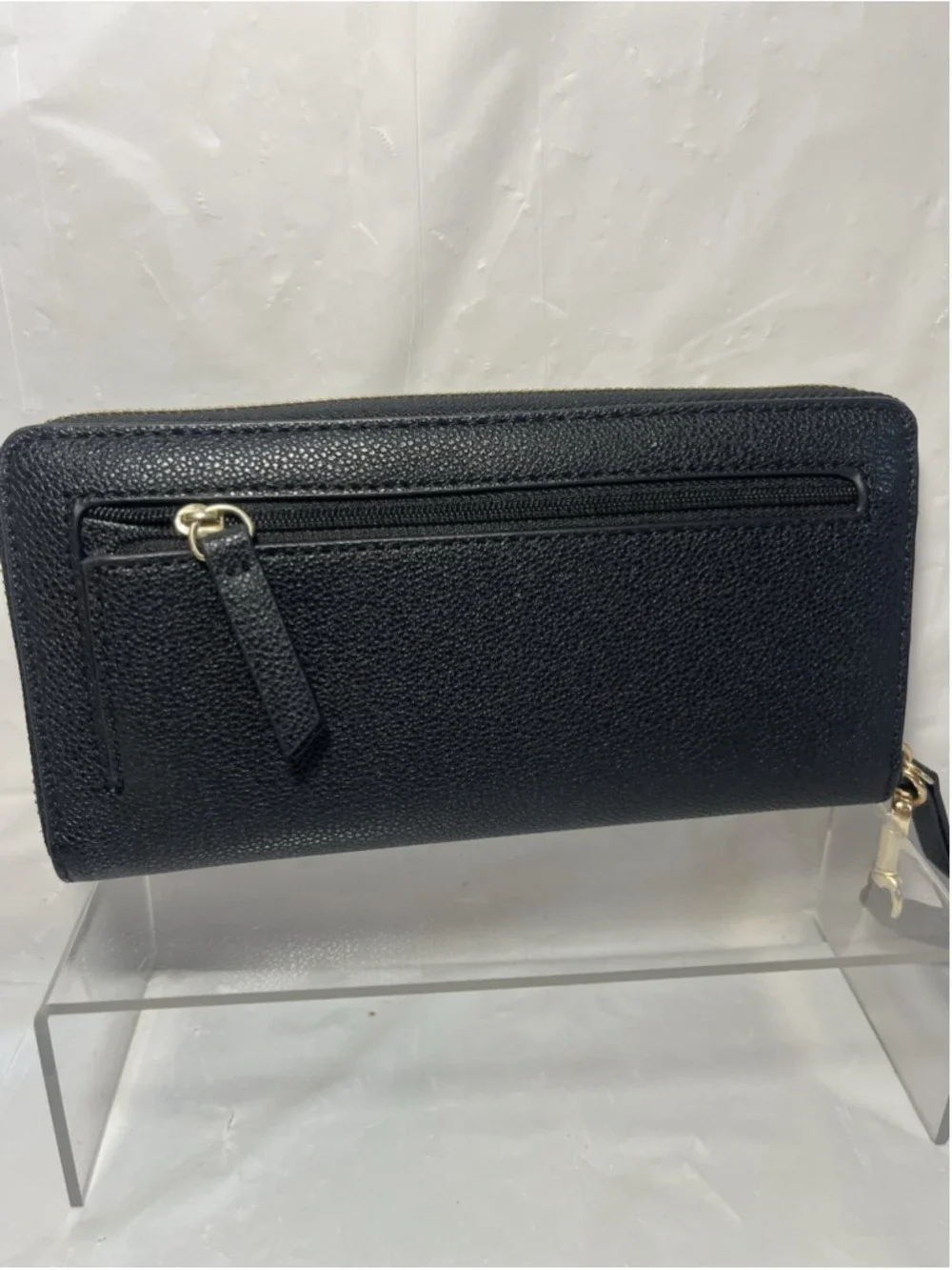 Nine West Zip Around Wallet black Wrist Strap